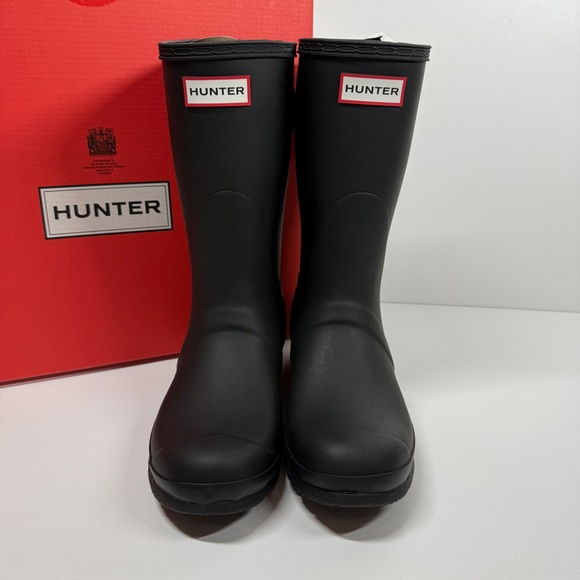 NIB •Hunter Women's Original Short back adjustable Rain Boots Size: 8 - Picture 2 of 8